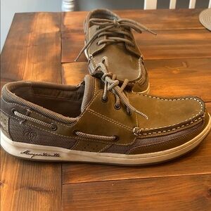 Men's Brown Boat Shoes by Margaritaville size 11 like new
